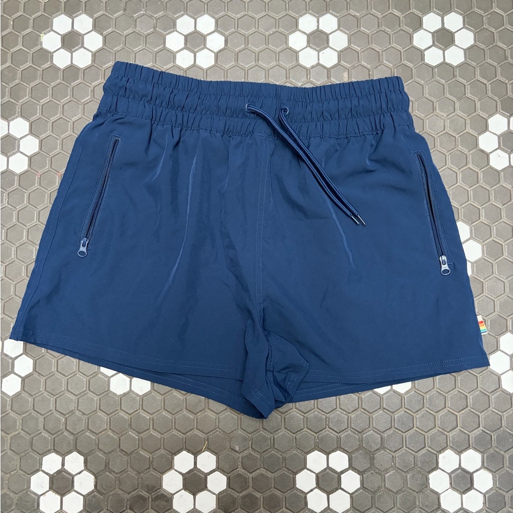 Ocean Pacific Women's S Navy Blue Recycled Polyester Drawstring Shorts N0977